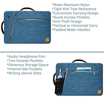 Vangoddy Slate 3-in-1 Universal 10 12-inch Covertible Laptop Messenger Shoulder Bag (Blue) - color: Blue, size: 10" to 12-inch