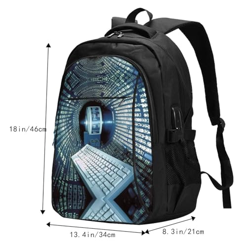 Travel Laptop Backpack Business Backpack for Men Women Computer technology Travel Backpack with USB Charging Port