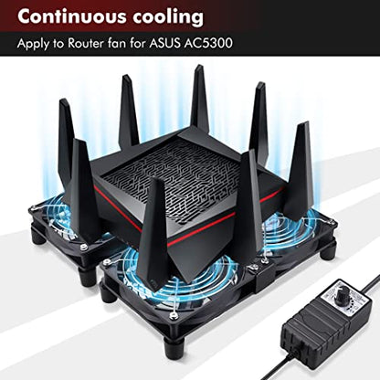 Wathai 4 x 120mm GPU Mining Rigs Server Racks Fan with 110V - 240V AC Plug | Dual Ball Fans Cooling with Variable Speed Control for Big Airflow for AV Cabinets, TVs Routers. Amplifier, Refrigerator cool - style: 4x120mm fan