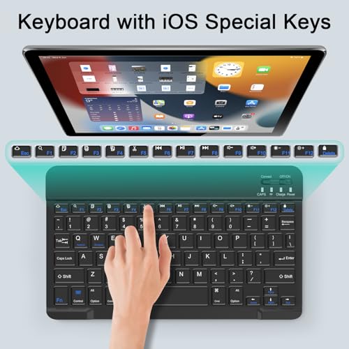 Wireless Keyboard and Mouse Combo, Rechargeable Bluetooth Keyboard & Mouse with 2.4 GHz Wireless USB Receiver, Compatible with iPad, Smartphone, PC, Laptop, Windows/iOS/Android, Black - color: Black