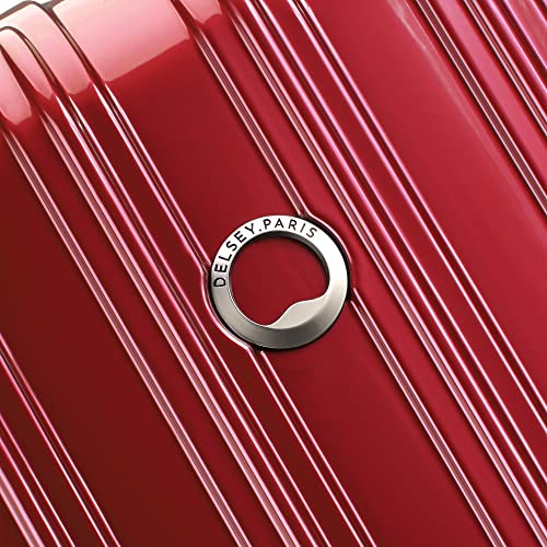 DELSEY PARIS Helium Aero Hardside Expandable Luggage with Spinner Wheels, Brick Red, 2-Piece Set (19/24) - color: Brick Red, size: 2-Piece Set (19/24)