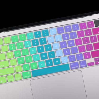 2 Pack Keyboard Cover for 2026-2023 MacBook Air 13" 15" M5 M4 M3 M2,2026-2021 MacBook Pro 14" 16" M5 M4 M3 M2 M1 Pro/Max, Keyboard Skin for 14.2" 16.2" MacBook Pro /13.6" 15.3" MacBook Air, US - color: RAINBOW+TPU
