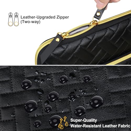 Lacdo Laptop Sleeve Case for 14 inch New MacBook Pro M5 Pro/Max A3426 A3427 (2026), M5/M4/M3/M2/M1 A3434 A3112 A3401 A3185 A2918 A2992 A2779, 13.8 inch Surface Laptop 7th Computer Bag, Elegant Black - color: Elegant Black, size: New MacBook Pro 14 Inch