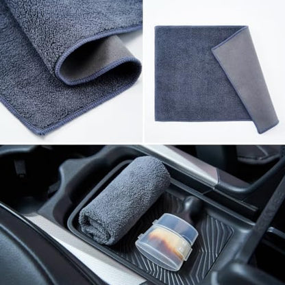 Car Interior and Exterior Soft bristles Detail dust Automotive Brush dusting Brush Dashboard Cleaning Brush Home Office Computer Keyboard dusting Tools+ Double-Sided Suede Cleaning Towel - color: 1 Piece Brush + Towel