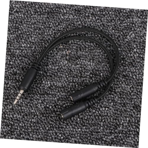 Headset Splitter Cable Dual Male Connectors for Audio Mic y Adapter for Pc Gaming Headset Compatible Laptop Smartphone and Tablet Random Color