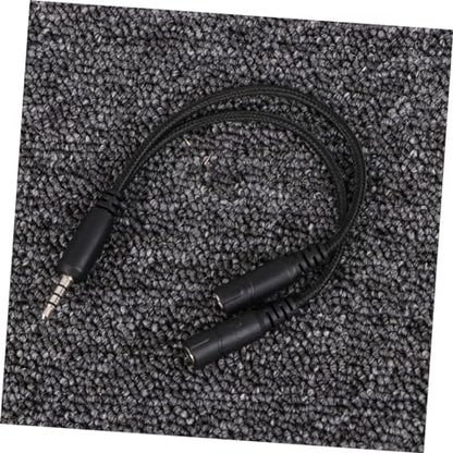 Headset Splitter Cable Dual Male Connectors for Audio Mic y Adapter for Pc Gaming Headset Compatible Laptop Smartphone and Tablet Random Color
