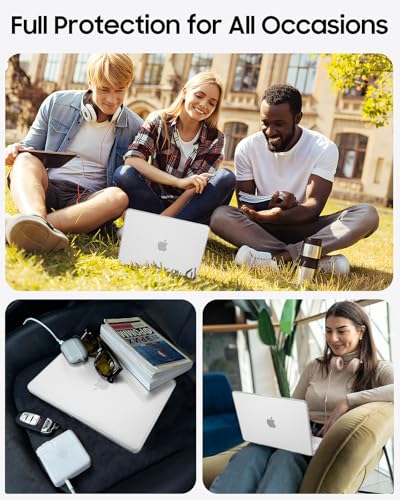 Fintie Case for MacBook Neo 13 Inch with Keyboard Skin & Screen Protector | 2026 A3404, Snap-On Design, Slim Fit, Matte Hard Shell Cover, Fingerprint Resistant, Frost Clear - color: Frost Clear