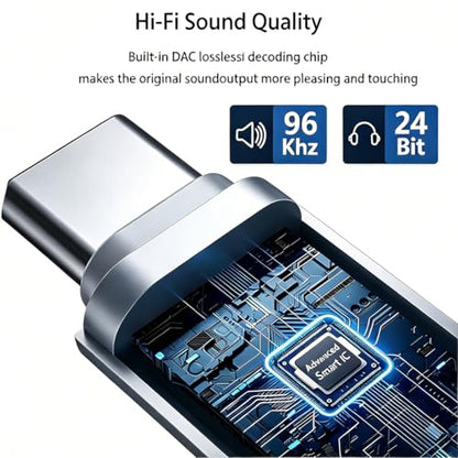FRIGRAF 1PACK USB C to 3.5mm Audio Adapter, Type C to Headphone Jack Dongle | USB C to Aux Cable Adapter Compatible with iPhone 17 16 15, Samsung Galaxy S26 S24 Pixel, iPad Pro, MacBook - size: 1-Pack
