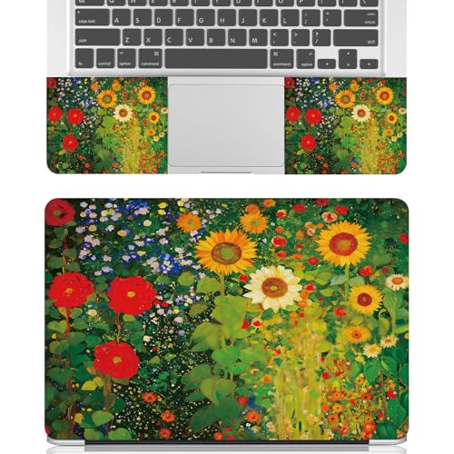 Universal Laptop Skin Sticker Decal for 11.6”12" 13" 13.3" 14" 15" 15.4" 15.6" Reusable Waterproof Scratch-Scratch Resistant Protective Vinyl Laptop Notebook Skin Stickers,Watercolor Flower Sunflower - color: Watercolor Flower Sunflower