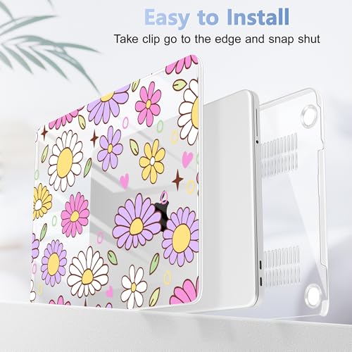 Tuiklol for MacBook Neo 13 Inch Case 2026 A3404 A18 Pro, Printed PC Shockproof Slim Hard Shell Case with MacBook Neo Laptop Cover, Flower - color: Flower