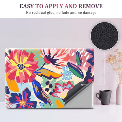 Laptop Notebook Skin Sticker Cover Decal, 12 13 13.3 14 15 15.4 15.6 inch Laptop Vinyl Skin Sticker Cover Art Protector Decal Universal, Graffiti Flower - color: Graffiti Flower