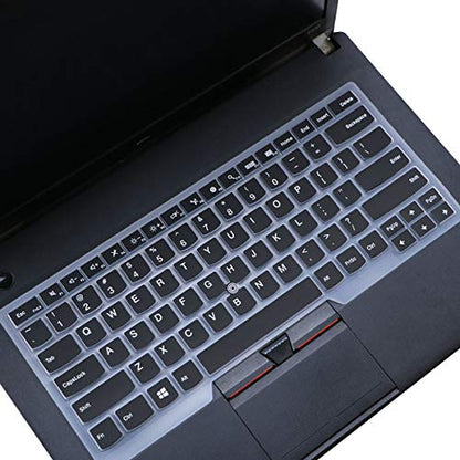 Keyboard Cover for 14“ Lenovo Thinkpad T14 Gen 2/1, E14 Gen 4/3/2, T14s Gen 3/2/1, L14 Gen 3/2, Thinkpad T490 T495 T480 T480S T470, ThinkPad P14s, X1 Carbon 8th/7th/6th, Thinkpad X1 Extreme Gen 1 2 3 - color: Black