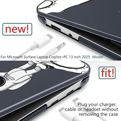Batianda Case for Microsoft Surface Laptop 13 inch 2025 2026, Astronaut | Fits Model 2095, Artistic Patterns Ultra-Slim Lightweight Scratch-Resistant Hard Shell with Professional Protection - color: Astronaut