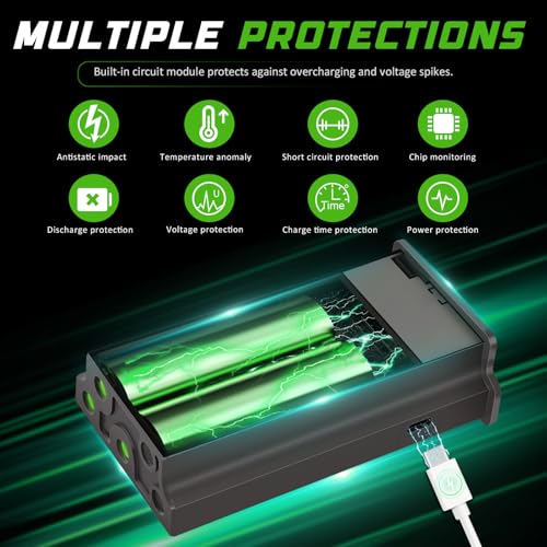 7000mAh Rechargeable Lipo Lithium Battery Trail & Game Camera Battery Compatible with Tactacam Pack Reveal Hunting Camera X, X Pro, Pro 3.0, X Gen 2.0, X Gen 3.0, XB, SK - 7.4V 51.8WH (Pack of 1) - size: 4.8*2.87*1.38inch 1PS