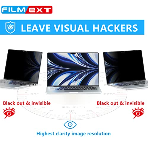 MacBook Air M2 13.6-inch Screen Protector, Privacy Shield, 2022 Release (A2681), Polyethylene Terephthalate, 1 Piece | Model A3240 A3113 A2681, Removable Mac Air 13.6" Privacy Screen Shield Anti-Spy/Bubble Free/Easy On/Off - size: Mac Air 13.6" (2022-2024