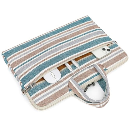 DACHEE Laptop Shoulder Bag for 15 Inch/15.6 Inch Macbook Pro - color: Bohemian Strip(07)