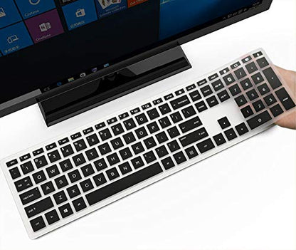 Keyboard Cover for HP Pavilion 27 All in One PC, HP Pavilion 27-Xa0055Ng/0370Nd/0076Hk/0010Na, HP Pavilion 24-inch All in One PC, 24 Xa0002A/0300Nd/0051Hk, HP Pavilion All in One Accessories, Black - color: Black