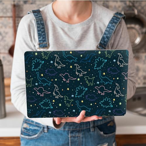 Universal Laptop Skin Sticker with 2 Wrist Pad Skins, Waterproof Scratch Resistant Vinyl Laptop Cover Decal, Cut to Fit for 11–15.6 Inch MacBook HP Dell Lenovo, Dinosaurs - color: Dinosaurs