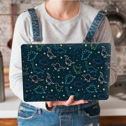 Universal Laptop Skin Sticker with 2 Wrist Pad Skins, Waterproof Scratch Resistant Vinyl Laptop Cover Decal, Cut to Fit for 11–15.6 Inch MacBook HP Dell Lenovo, Dinosaurs - color: Dinosaurs