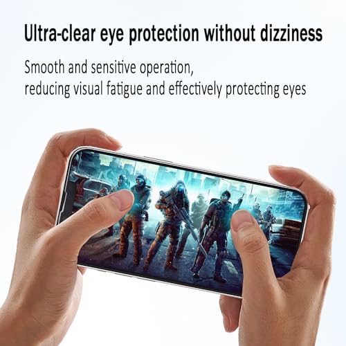 2 Pack Anti Blue Light Screen Protector Designed for iPhone 14, iPhone 13 and iPhone 13 Pro Eye Protection Tempered Glass Film, Easy to Install, Bubble Free - size: iPhone 14/13/13 Pro 6.1-inch