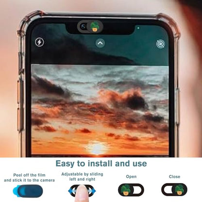6Pcs 6 Styles Webcam Privacy Cover Cute Plant Laptop Camera Cover Ultra-Slim Phone Front Camera Blocker for Laptops Desktop Computer Tablet Notebook Mini PC Accessories Home Office Use - color: Plants-1