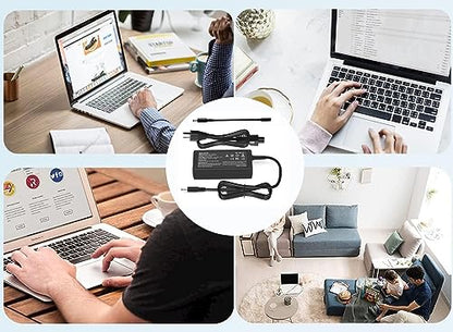 65W Laptop Charger Fit for Dell Inspiron 15 3000 5000 Computer | For Dell Inspiron 3511 3535 3530 3520 3525; Latitude 3310 3420 3540; 4.5mm x 3.0mm /7.4m x 5.0mm tip