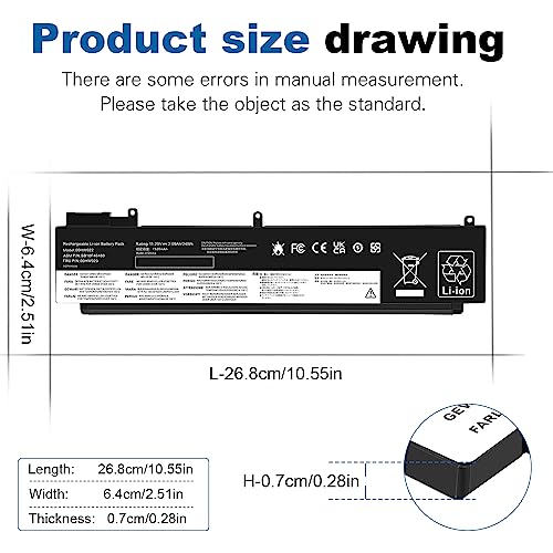 Futurebatt 00HW022 00HW023 SB10F46460 SB10F4646 Battery Replacement for Lenovo ThinkPad T460s T470s Series Notebook 00HW036 SB10F46474 00HW037 SB10F46475 - size: 00hw022 12.4 4.1 0.7 in