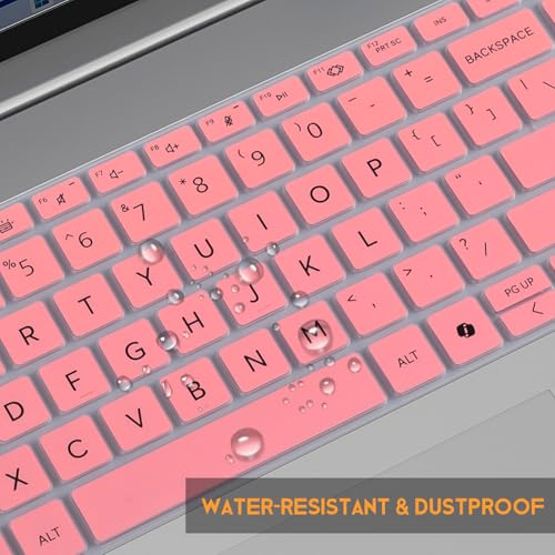 CaseBuy Keyboard Cover Skin for 2026-2024 HP EliteBook 16 inch Laptop | for HP EliteBook 6 G1a 16", EliteBook 660/665 G11 16 inch, HP ProBook 460/465 G11 16-in Accessories Protective Skin, Pink - color: Pink