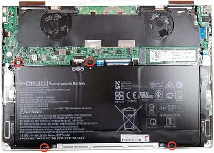 CP03XL Laptop Battery for HP Spectre x360 13 Convertible PC 13-ae000 | 11.55V 60.9Wh 5275mAh, Compatible with Spectre x360 13-ae013dx 13-ae015dx 13-ae052nr Series, HSTNN-LB8E 929066-421 929072-855 - size: 10.28*1.41*0.28 inch CP03XL