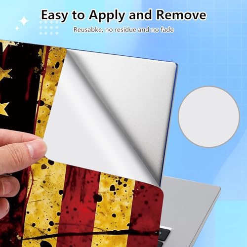 Universal Laptop Skin Sticker Decal for 11.6”12" 13" 13.3" 14" 15" 15.4" 15.6" Reusable Waterproof Scratch-Scratch Resistant Protective Vinyl Laptop Notebook Skin Stickers - American Flag - color: American Flag