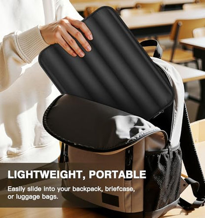 MoKo 13-14 Inch Puffy Laptop Sleeve Bag Padded Protective Carrying Case | Laptop Carrying Case Fits Mac Neo A18 Pro, Mac Pro M5 14-inch, Mac Air 13.6/13.3-inch and iPad Pro 12.9/13-inch, Black - color: Black, style: 13.3 - 14 Inches