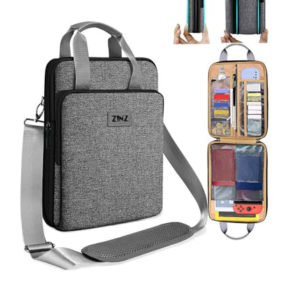 Laptop Case 12.9 13 Shoulder Bag, Expandable Handbag with Valuables Compartment Compatible with MacBook Air/Pro/Neo 13" M5/M4/M3/M2/M1, iPad 12.9/13/11, Water-Resistant & Shockproof,L03G06 - color: L03g06, size: 13"