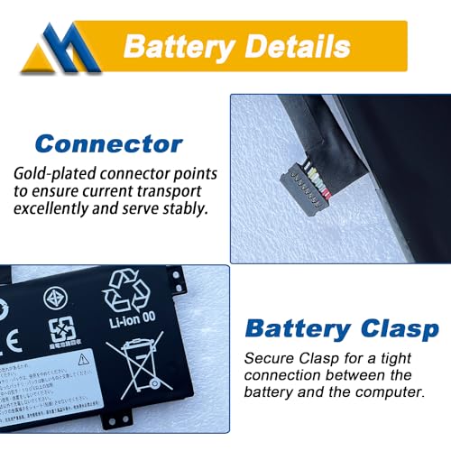 L17M3PB0 L17C3PG0 Laptop Battery Replacement for Lenovo Chromebook 100e 2nd Gen 100e-81QB 300e 2nd Gen 300e-81QC 500e 2nd Gen C340-11 S340-14 Series Notebook L17L3PB0 L18D3PG1 42Wh 3735mAh