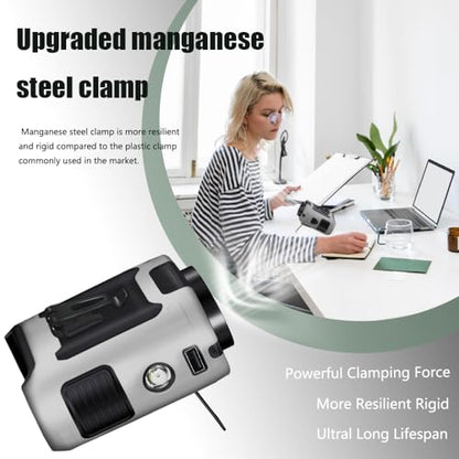 CAZOKASI 2024 Upgrade 10000mAh Waist Clip Fan Wearable Fan Portable Personal Body Fan Powerful Upto 40H Cooling and Heatstroke Prevention Fan (10000mAh / Grey) - size: 10000mAh / Grey and Orange