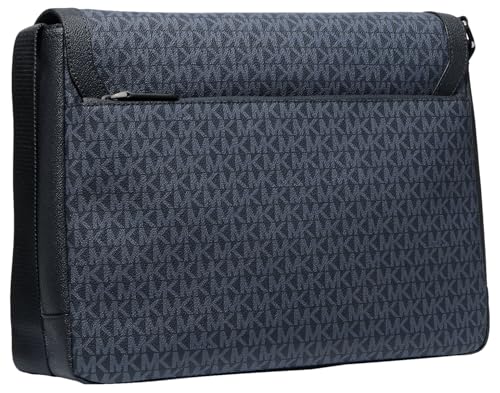 Michael Kors Malone Cargo Messenger Bag - color: Light Gunmetal/Admiral/Pale Blue