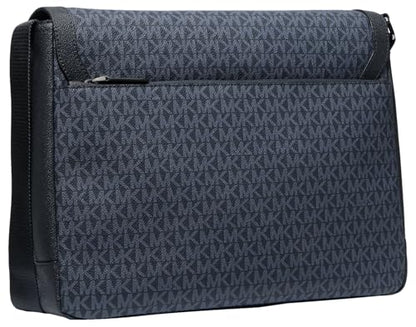 Michael Kors Malone Cargo Messenger Bag - color: Light Gunmetal/Admiral/Pale Blue