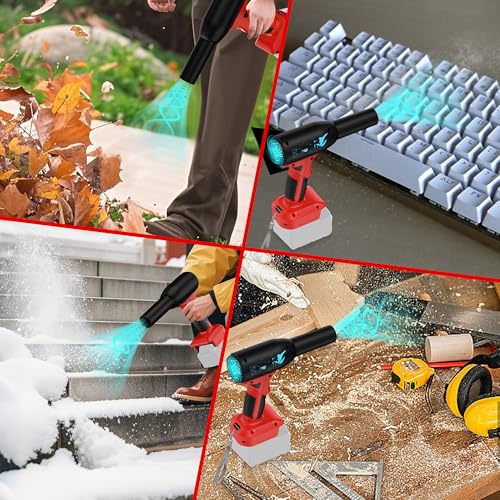 500W Cordless Air Duster for Milwaukee 18V M18 Battery, 400G High Power Wind Speed Compressed Air Blower, Rechargeable Electric Jet Dry for Keyboard PC Electronics Cleaning Replace Canned Air - size: 500W for Milwau*kee 18V