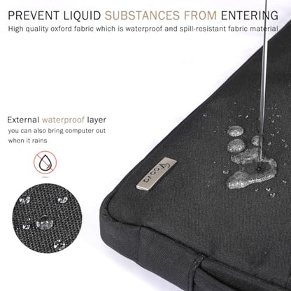 Voova 15-14 Inch Laptop Sleeve, Laptop Case, MacBook Case, Black | Slim splash-proof 14-inch laptop sleeve compatible with MacBook Pro M1-M5 Max, HP, Lenovo, Acer and Asus for daily use - color: Black, size: 14-15 Inch