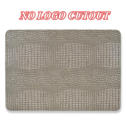 DTangLsm for Crocodile MacBook Air 15 inch Case 2026 2025-2023 M5 M4 M3 M2 | Model A3448 A3241 A3114 A2941, Crocodile Skin Alligator Textured Leather Hard Shell Mac Air 15 Case & Keyboard Cover, Silver - color: Crocodile Silver