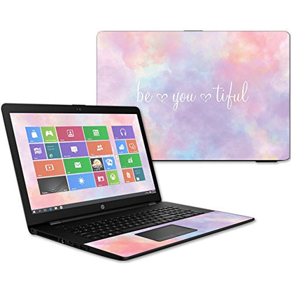 Mightyskins Skin Compatible with Hp 17t Laptop 17.3" (2017) - BeYouTiful | Protective, Durable, and Unique Vinyl Decal Wrap Cover | Easy to Apply, Remove, and Change Styles | Made in The USA - color: Beyoutiful