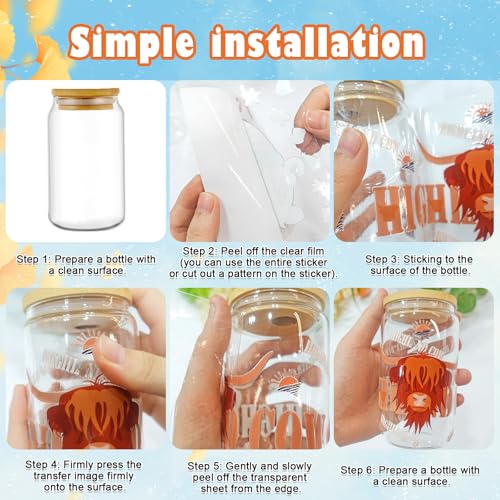 Rngmsi Fall UV DTF Stickers - 10 Sheets Blue Autumn UV DTF Cup Wraps for 16 oz Glass, Gnome Pumpkin Car Maple Leaf Rub on Transfer Stickers, Waterproof Uvdtf Decals for Water Bottle, DIY Fall Crafts - style: Fall Maple Leaf