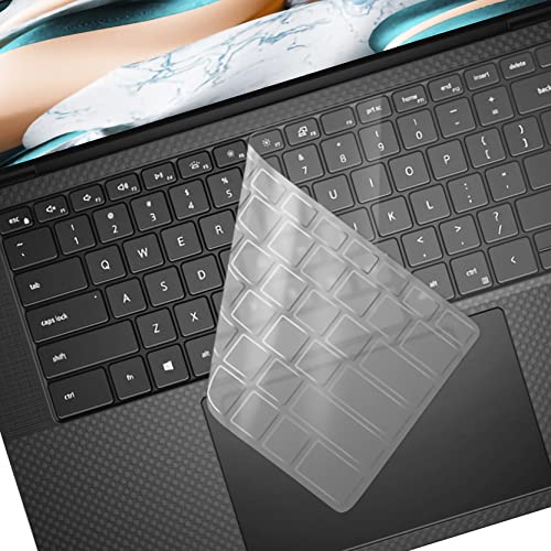 Keyboard Cover for 2025-2022 Dell XPS 15 9500 9510 9520 9530 15.6 Inch & XPS 17 9720 9700 9710 9730 17 Inch & DELL Precision 5770 5570 5760 5560 15.6" 17.3" US Layout Keyboard Protective Skin-TPU - color: TPU