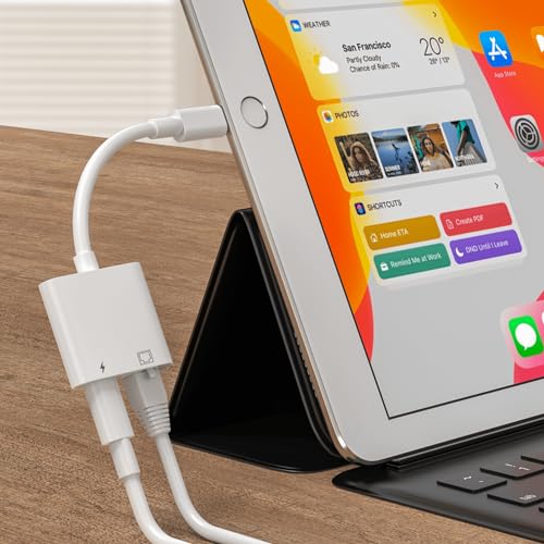 USB C to Ethernet Adapter, 2 in 1 RJ45 Ethernet LAN Network Adapter | Compatible with iPhone 17/16/15/New iPad and USB C Devices, Plug and Play, Supports 100Mbps Ethernet Network - size: USB-C to RJ45