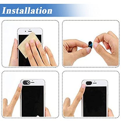 50Pcs Computer Camera Cover Slider, Webcam Cover Blocker Slider Slim 0.027 inch for MacBook Pro/iMac/Laptop/PC/iPad Pro (Black)