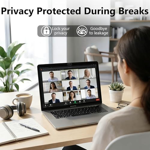 6-Pack Laptop Camera Cover Slide & Webcam Cover for Privacy Protection - Ultra Thin Slide Cover, Compatible with MacBook Pro/Air, iPad, iPhone, Surface Pro, Android Tablets, PC & Smartphones