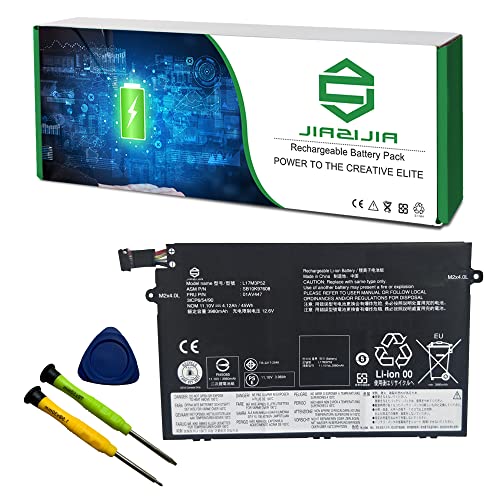 01AV447 L17M3P52 SB10K97608 Laptop Battery Replacement for Lenovo ThinkPad E480 E485 E495 E580 E585 E490 E590 E595 E14 E15 Series 01AV445 L17L3P51 01AV448 L17C3P51 01AV446 L17M3P51 11.1V 45Wh - size: 13.2*5.2*1.4inch 01AV447