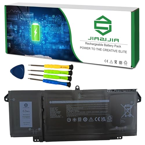 7FMXV CPX-1PP63 63Wh Laptop Battery Replacement for Dell Latitude 5320 7320 7420 7520 P138G P138G001 P139G P139G001 P133G P134G P135G P136G P110F Series 0TN2GY TN2GY 04M1JN 4M1JN 1PP63 15.2V - size: 12.1*5.1*1.0inch 7FMXV