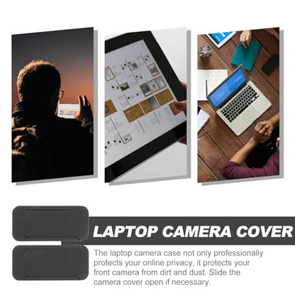 ARTIBETTER Laptop Camera Cover Slide 2 Pack Privacy Webcam Cover with Strong Adhesive for Pc Notebook Ultra-Thin 1.38X0.59In Privacy Slider