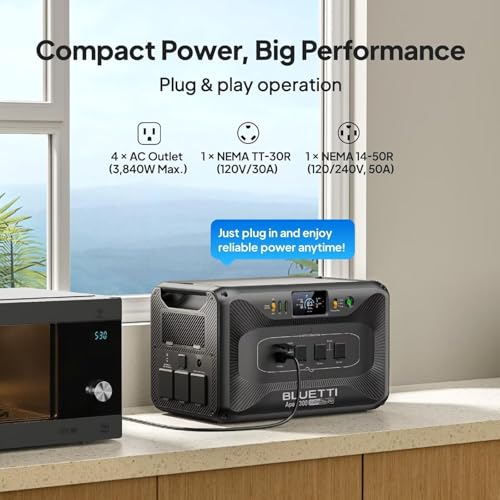 BLUETTI Apex 300 Solar Generator & 560W Charger 1 2764.8Wh Power Station | LFP Battery Backup with 6 3840W AC Outlets (7680W Surge), 5.5H RV Fast Charge, Ideal for Road Trips, RV and Emergencies - style: BLUETTI Apex 300+Charger 1
