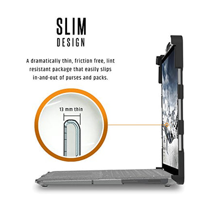 URBAN ARMOR GEAR UAG Designed for Microsoft Surface Laptop 5/4/3 Case 13.5" Plasma - Translucent Rugged Military Drop Tested Feather-Light Slim Laptop Protective Cover, Ice